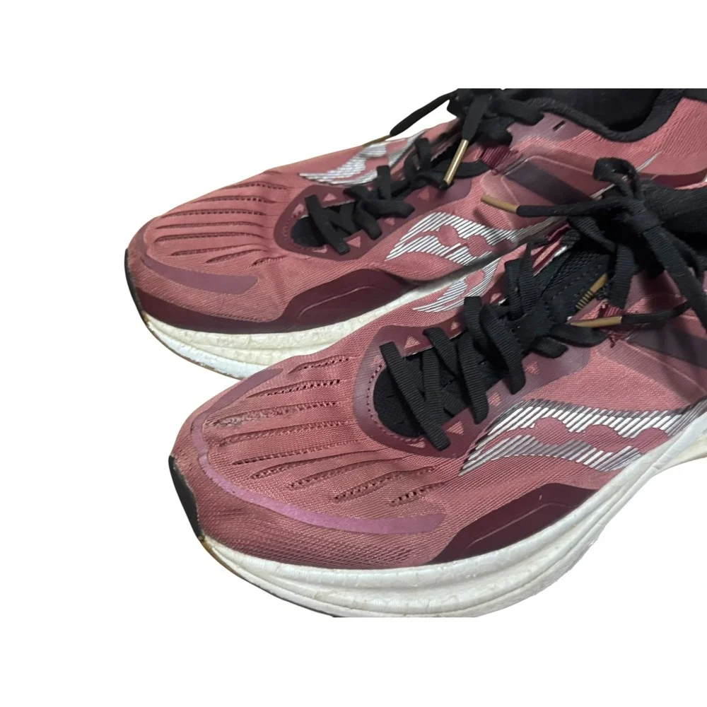 Saucony Tempus Running Shoes Mens Burgundy Good Stability Sneakers